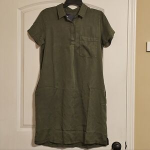 NWT GAP Olive Green Shirt Dress